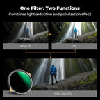 K&F CONCEPT 52mm Variable ND2-32 ND Lens Filter & Circular Polarizing Filter - Image 3