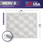 BNX TruFilter 20x25x1 Air Filter MERV 8 - Image 2