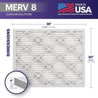 BNX TruFilter 20x25x1 Air Filter MERV 8 - Image 2