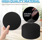 6 Pack Compost Filters for Countertop Bin, 6.7 Inch Charcoal Filters for - Image 5