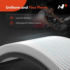 A-Premium 14"x3" Round Blue Chrome Universal Air Cleaner Filter Assembly - Image 5