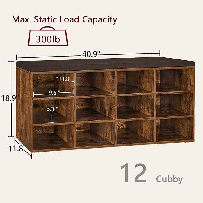DINZI LVJ Shoe Storage Bench