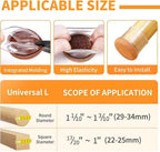 Ezprotekt 24 Pcs Clear Silicone Chair Leg Floor Protectors