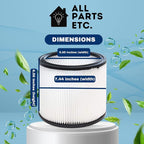 HEPA Cartridge Replacement Filter Compatible - Image 4