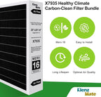 Upgraded 2 - Pack X7935 20x20x5 MERV 16 Air Filter Bundle, Carbon Clean Healthy - Image 3