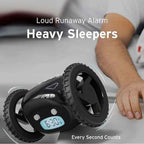 CLOCKY Extra Loud Alarm Clock for Heavy Sleepers on Wheels Rolls Runaway
