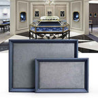 Oirlv Premium Leather Flat Jewelry Tray Jewelry Display Organizer, Valet Tray