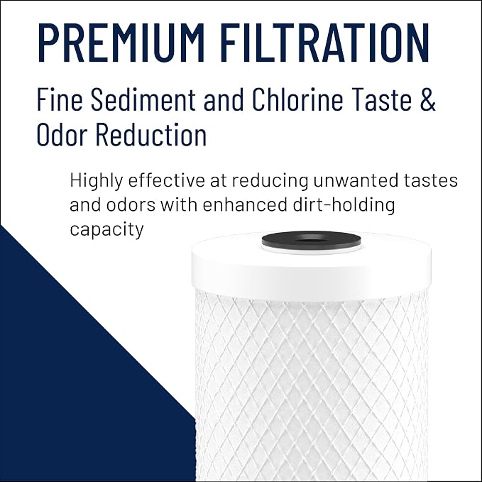 Pentair Pentek CBC-10 Carbon Water Filter, Under Sink Carbon Block Replacement - Image 5