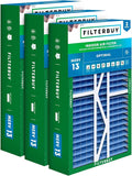 Filterbuy 16x25x5 Air Filter MERV 13 Optimal Smoke & Allergy Defense, Pleated by Filterbuy