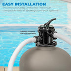 XtremepowerUS 16" Sand Filter for Above/Inground Swimming Pool Media System - Image 3