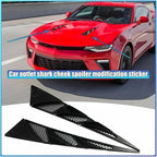 2Pcs Universal Black Cars Auto Vehicle Tuning Air Flow Intake Scoop Bonnet Vent - Image 2