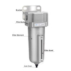 NANPU Industrial Grade Heavy Duty Particulate Filter, Metal Bowl, Suitable - Image 3