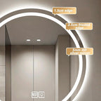 Wall Mirror for Bathroom, Wall Mounted Multifunction Bathroom Vanity Mirror - Image 7