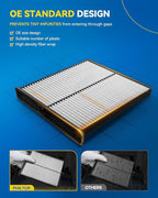 PHILTOP Cabin Air Filter w/Activated Carbon, Compatible - Image 3