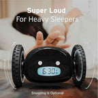 CLOCKY Extra Loud Alarm Clock for Heavy Sleepers on Wheels Rolls Runaway