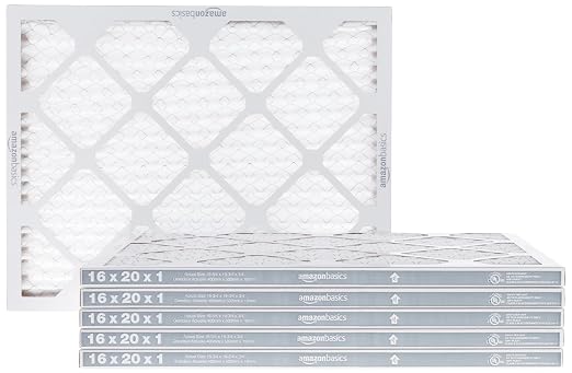 Amazon Basics 16x20x1 Air Filter 6 Pack, MERV 8 AC Furnace Filters by AmazonBasics