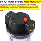Geekpure 10-Inch Whole House Slim Water Filter Housing - Image 2
