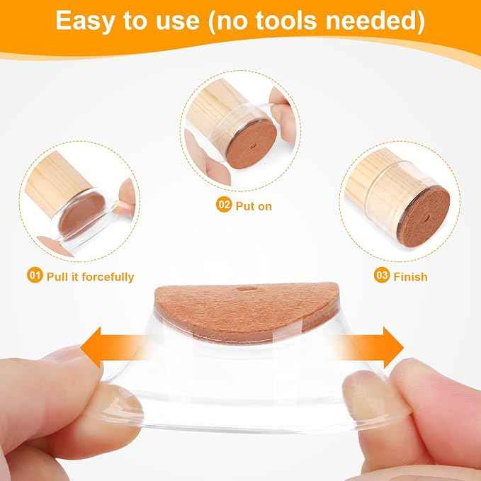 CHUNZEXI 36 Pack Chair Leg Floor Protectors