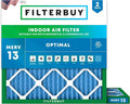 Filterbuy 18x18x1 Air Filter MERV 13 Optimal Smoke & Allergy Defense, by Filterbuy