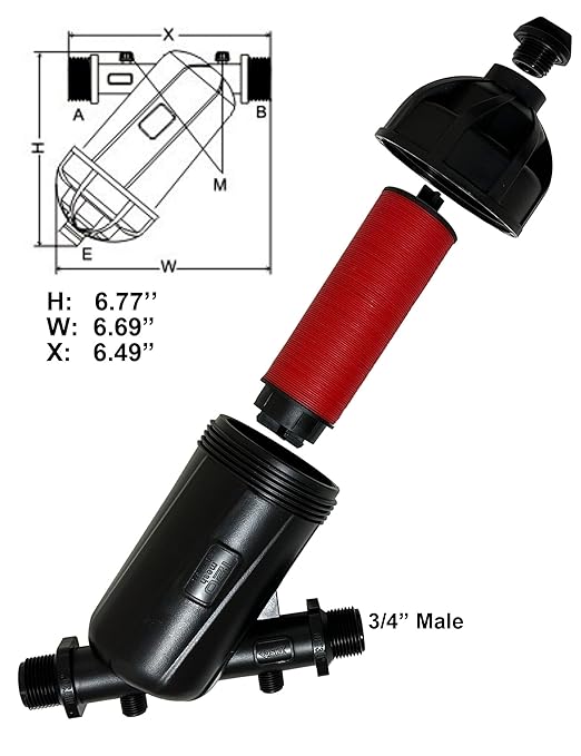 Drip Irrigation Filter 1 inch Disk Y Filter - Image 2