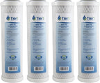 Tier1 5 Micron 10 Inch x 2.5 Inch | 4-Pack Whole House Carbon Block Water by Tier1