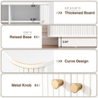 Fluted Entryway Bench with Shoe Storage, 31" W Small Shoe Bench with