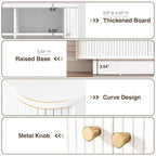 Fluted Entryway Bench with Shoe Storage, Mud Room Benches with Seat,