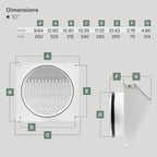 Vent Systems 10" Inch Exhaust Vent Cover - Image 2