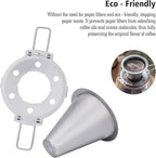 iBasingo Titanium Coffee Filter Pour Over Coffee Dripper - Image 3