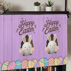 Purple Easter Curtain Valances for Windows, Kitchen Valance Window Treatment - Image 7