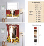 Sheep Sunflower Bathroom Curtains 63 Inch Length, Window Curtains Tab Top - Image 8