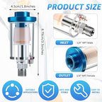 Mudder 2 Pcs Compressed Air Filter Water Oil Separator 1/4 Inch NPT Inlet and - Image 2