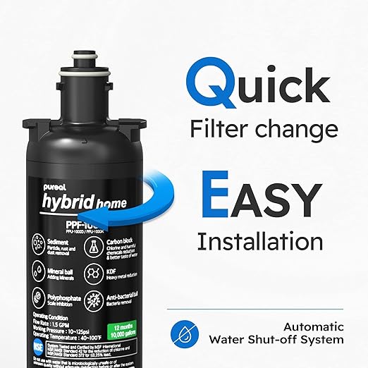 Pureal Hybrid Home PPU-1700D Under Sink Water Filter System - Image 6