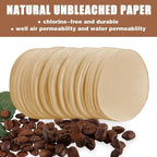 CEYAZYE 200 PCS Round Coffee Filter Paper, 56 mm Disposable Coffee Filters - Image 2