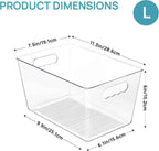 Vtopmart Clear Plastic Pantry Organizer Bins, Countertops, Freezer Organization