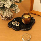 Ceramic Jewelry Tray Trinket Dish, Decorative Cloud Vanity Key Tray