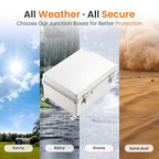QILIPSU Waterproof Junction Box IP67 Outdoor Plastic Electrical Project - Image 7