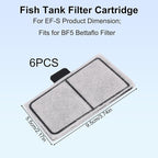 12pcs Filter Cartridges for Top Fin EF-S & BF5 BETTAFLO, 3.7x2.1in/9.5x5.5cm - Image 2