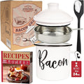 Bacon Grease Container with Strainer by Ayerphalo