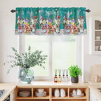 Spring Flowers Kitchen Curtains Set 3 Piece - Image 6