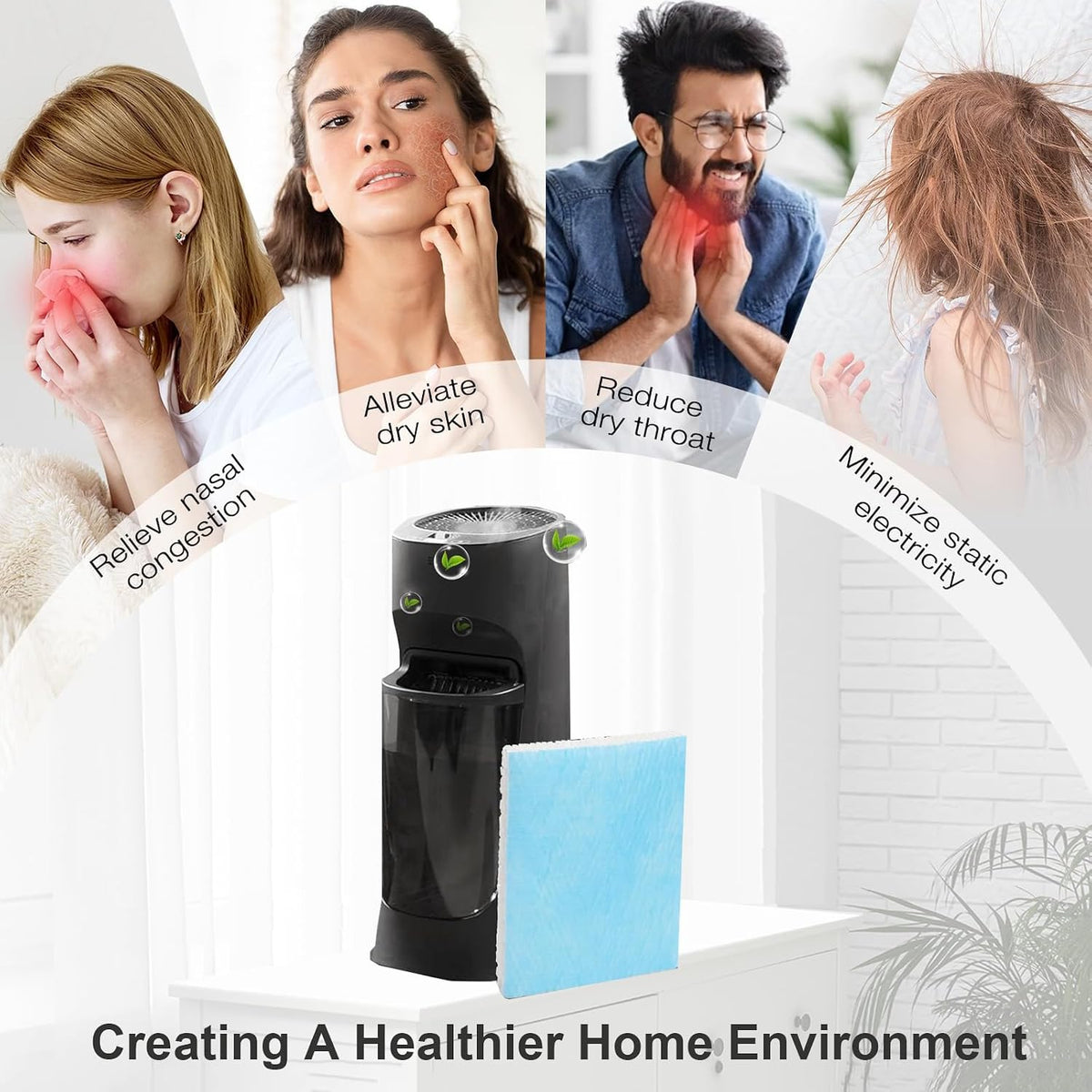 HFT600 Humidifier Wick Filter, for Honeywell Top Fill Tower Humidifier