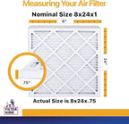 Filter King 8x24x1 Air Filter | 12-PACK | MERV 13 HVAC Pleated A/C Furnace - Image 2