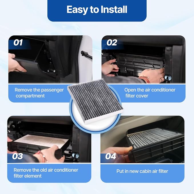 RUITO Cabin Air Filter Fits X5, Replacement - Image 5
