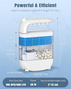 Pawfly 106 GPH 5 W Turtle Tank Filter, Low Water Level Turtle Filter - Image 6