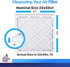 Filter King 22x50x1 Air Filter | 4-PACK | MERV 8 HVAC Pleated A/C Furnace - Image 2