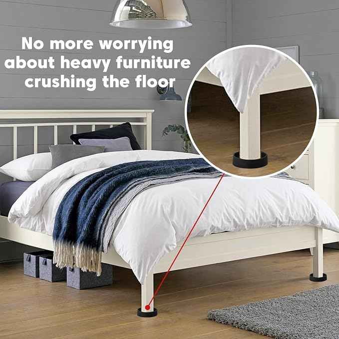 1.5" x 1.5" Rubber Furniture Pads Non Slips