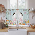 Easter Bunny Kitchen Curtains 45 Inch Long 2 Panel Set, Rod Pocket Window by Unknown