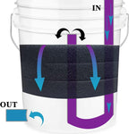 Aquarium Pond 5 Gallon Bucket DIY Bio Sponge Filter Media Pad Rounded 11x11 - Image 5