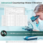 iSpring CKC1-PB 2.5" x 10" Countertop Water Filter, SGS-Tested, Odors. THMs - Image 3