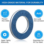 Mudder 200 Pieces Aluminum Engine Transmission Fluid Oil Crush Washers Drain - Image 5